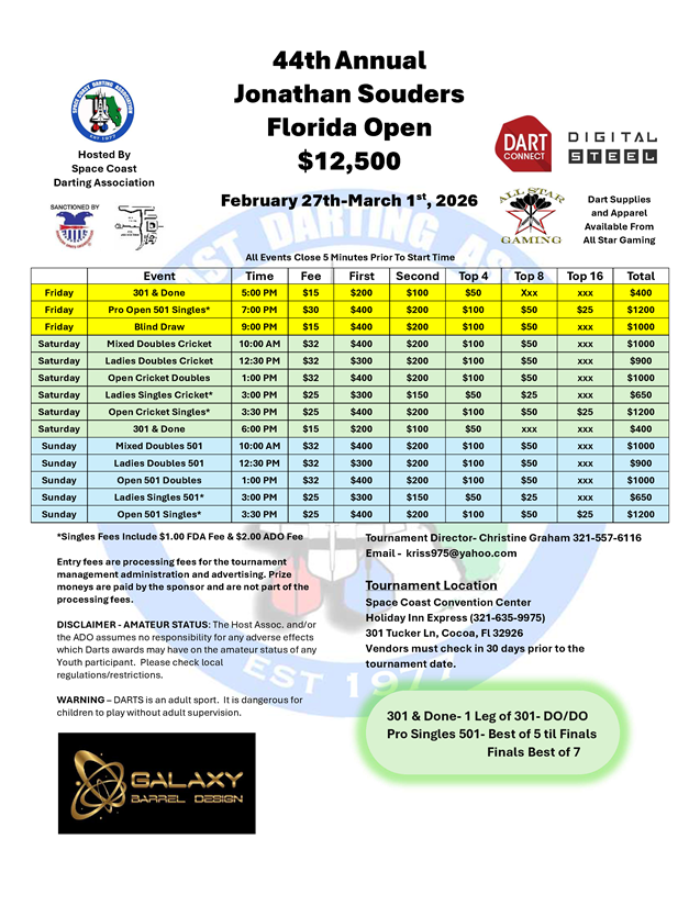 Jonathan Souders florida open flyer